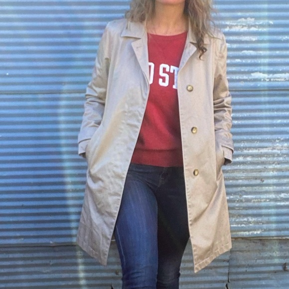 Classic vintage tan beige GAP coat with lining - Picture 12 of 12